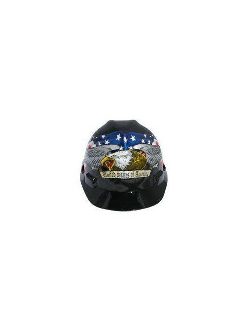 Product image for MSA Safety 10079479 American Eagle Standard Slotted Protective Cap with Fas-Trac III Suspension