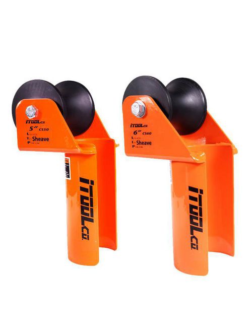 Product image for iTOOLco CS50 5 Inch Cable Pulling Lock In Place Conduit Sheave