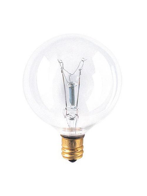 Product image for Bulbrite Industries, Inc. 25G16CL2 25 W 120 Volt G16 220 Lumen Clear Incandescent Lamp