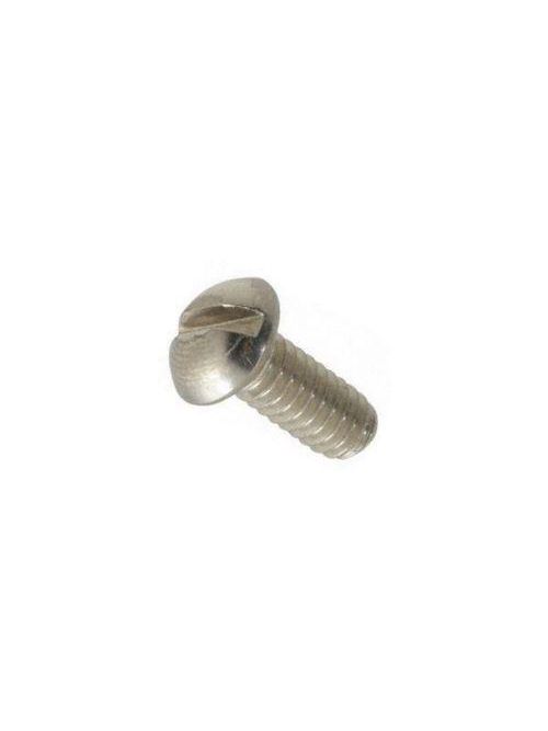 Product image for Mutual Screw & Supply 1132MSR #10-32 x 2 Inch Zinc Plated Steel Slotted Round Head Machine Screw