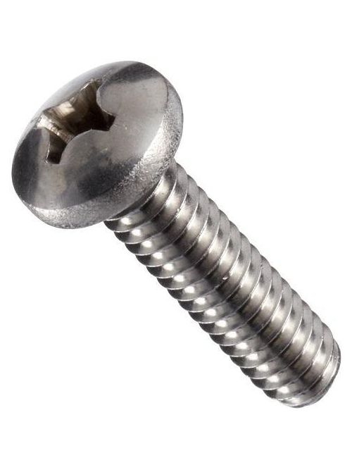 Product image for Mutual Screw & Supply 0840MCR #8-32 x 2-1/2 Inch Zinc Plated Steel Combination Round Head Machine Screw