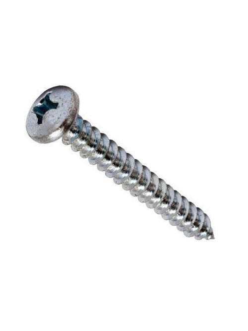 Product image for Mutual Screw & Supply 1040ACP #10-12 x 2-1/2 Inch Zinc Plated Steel Combination Pan Head Self-Tapping Sheet Metal Screw