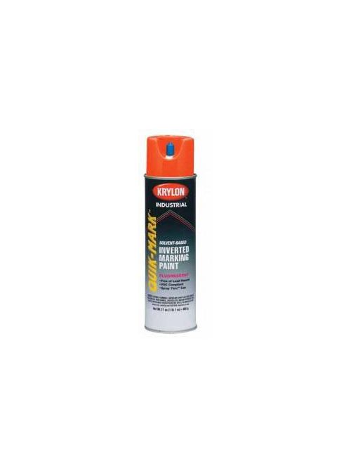 Product image for Krylon S03610 17 oz Safety Red Fluorescent Industrial Inverted Marking Paint