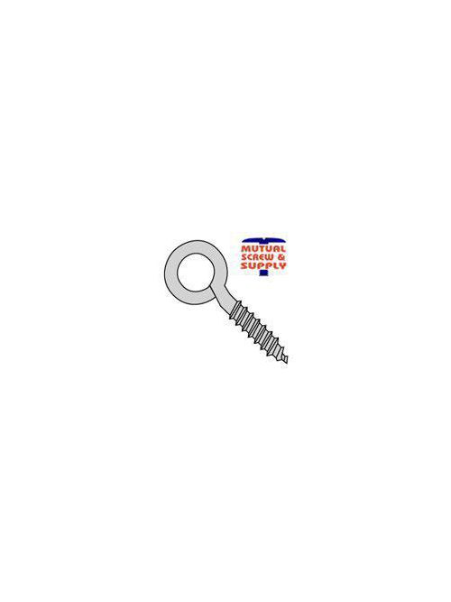 Product image for Mutual Screw & Supply 4154 1/4 x 3-3/4 Inch Zinc Plated Steel Commercial Lag Screw Eye Bolt