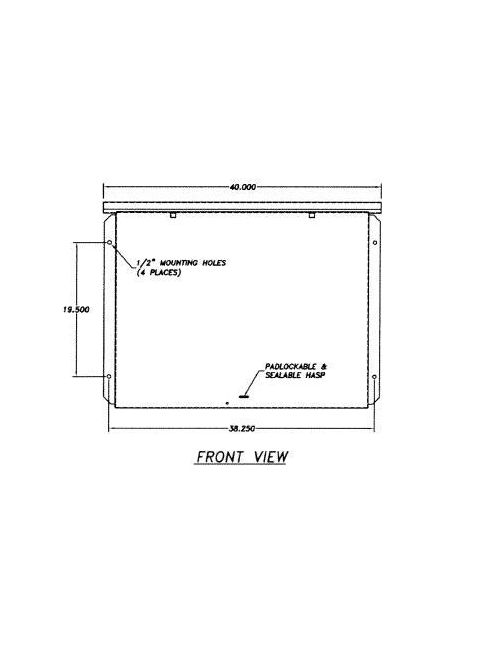 Product image for East Coast Panelboard Inc CT4-800R Public Service NEMA 3R Current Transformer Cabinet
