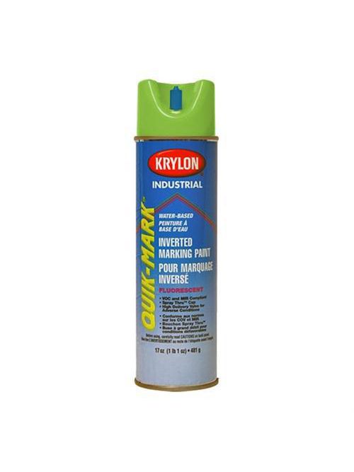 Product image for Krylon S03630V 17 oz Safety Green Fluorescent Industrial Inverted Marking Paint