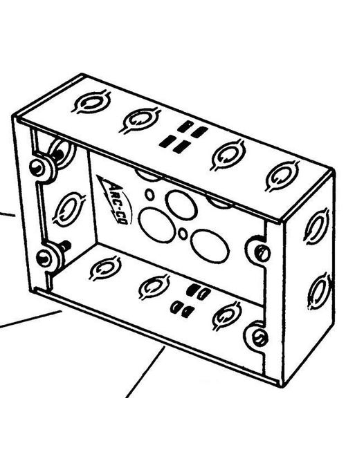 Arc-Co Electrical Boxes and Fittings 5GB-5GANG 1-5/8 Inch Deep Gang Box Arc-Co Electrical Boxes and Fittings 5GB-5GANG 1-5/8 Inch Deep Gang Box