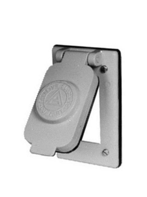 Product image for Appleton FSKWGF1 Duplex GFI Receptacle Cover Assembly