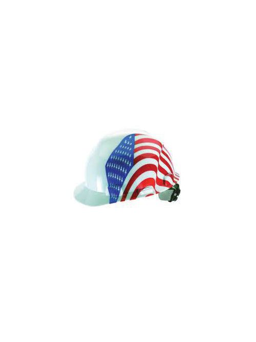Product image for MSA Safety 10103908 Camouflage Standard Slotted Protective Cap with Fas-Trac III Suspension