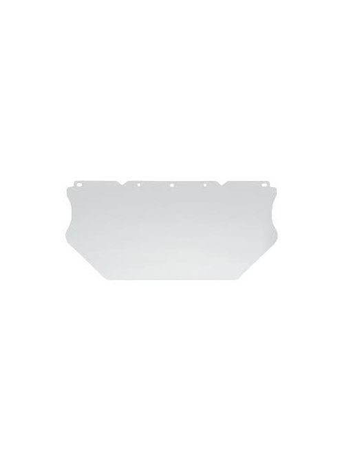Product image for MSA Safety 10115840 8 x 17 x 0.06 Inch Clear Polycarbonate Contoured Standard General Purpose Visor