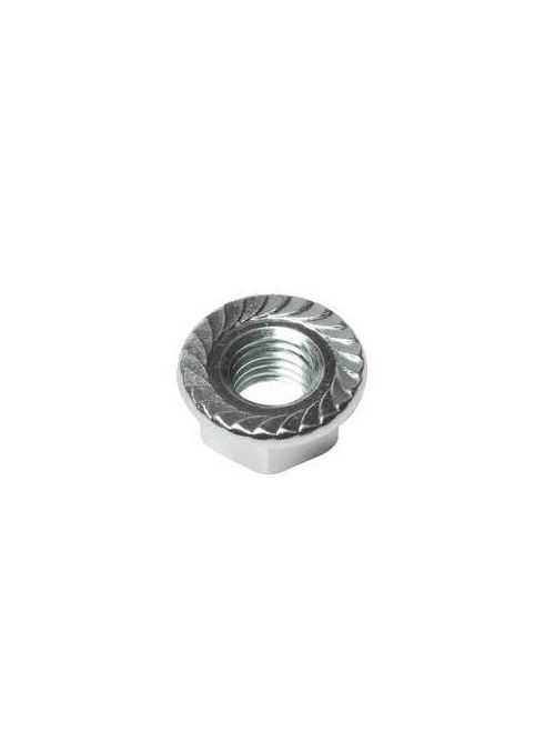 Product image for Mutual Screw & Supply 37NR 3/8-16 x 0.562 x 0.375 Inch Zinc Plated Steel Serrated Flange Hex Lock Nut