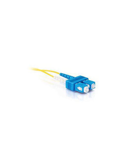Product image for QUIKTRON 810-447-009 SINGLEMODE SC TO SC DUPLEX FIBER JUMPER CABLE 3-METER