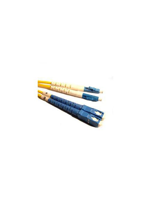 Product image for QUIKTRON 810-L47-009 LC/SC SINGLEMODE DUPLEX FIBER JUMPER 3METER