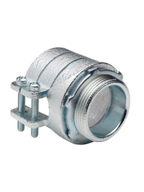 Bridgeport 414 1-1/2" Flexible Metal Conduit Squeeze Connector, Malleable Iron Bridgeport 414 1-1/2" Flexible Metal Conduit Squeeze Connector, Malleable Iron