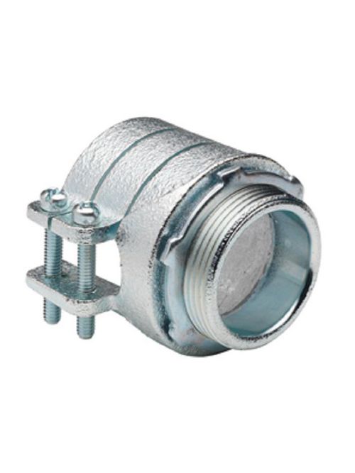 Bridgeport 417 2-1/2" Flexible Metal Conduit Squeeze Connector, Malleable Iron Bridgeport 417 2-1/2" Flexible Metal Conduit Squeeze Connector, Malleable Iron