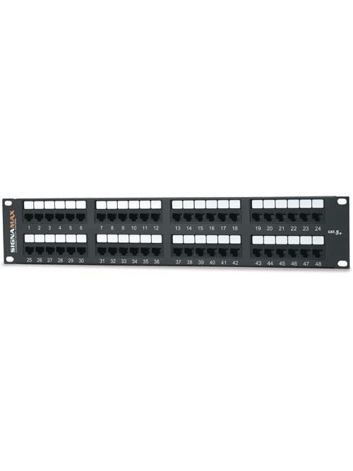 Product image for SIG 48458MD-C5E 48-PORT CATEGORY 5E PATCH PANEL T568A/B WIRING
