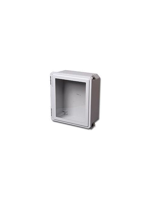 Product image for Stahlin (RobRoy) DSW100806HLL 11.42 x 9.79 x 6.31 Inch NEMA 4X Fiberglass Hinged Cover Window Enclosure