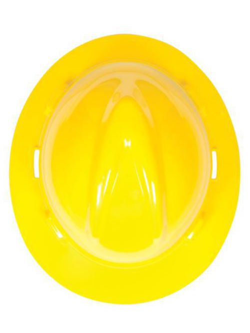 Product image for MSA Safety 454734 Orange Polyethylene Shell Standard Non-Slotted Protective Hat with Staz-On Suspension