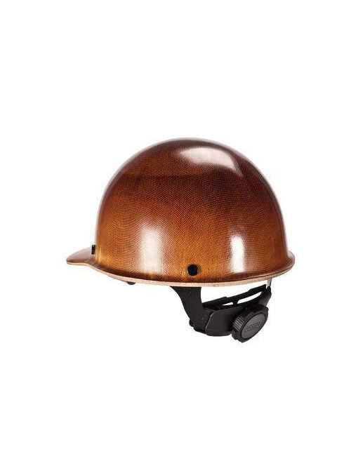 Product image for MSA Safety 816651 Natural Tan Phenolic Shell Protective Cap with Swing Ratchet Suspension