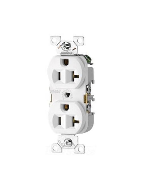 Product image for Arrow Hart Wiring CR20GY 20 Amp 125 Volt Duplex Receptacle