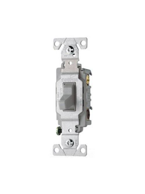 Product image for Arrow Hart Wiring CS315GY 3-Way 15 Amp Toggle Switch