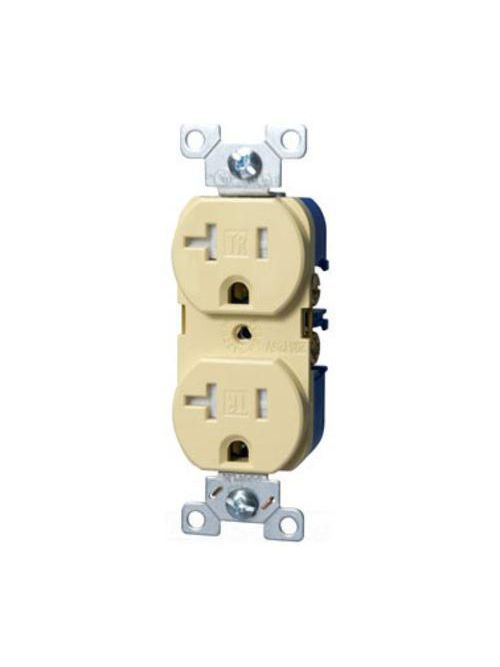 Arrow Hart Wiring TRBR20V-BXSP Tamper Resistant Commercial 20 Amp 125 Volt Ivory Duplex Receptacle Arrow Hart Wiring TRBR20V-BXSP Tamper Resistant Commercial 20 Amp 125 Volt Ivory Duplex Receptacle