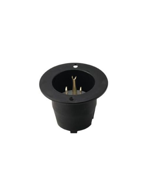 Arrow Hart Wiring 5278C 15 Amp 125 VAC 2-Pole 3-Wire NEMA 5-15 Black/White Nylon Straight Blade Flanged Inlet Arrow Hart Wiring 5278C 15 Amp 125 VAC 2-Pole 3-Wire NEMA 5-15 Black/White Nylon Straight Blade Flanged Inlet