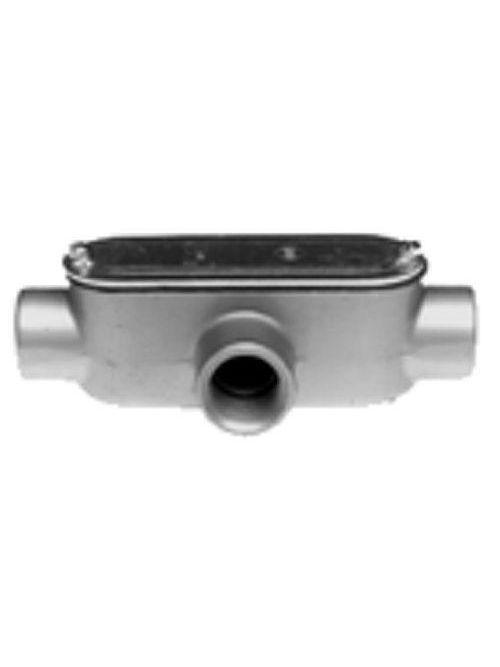 Bridgeport T-41CG 1/2" Type-T Conduit Body w/ Cover & Gasket, Aluminum Bridgeport T-41CG 1/2" Type-T Conduit Body w/ Cover & Gasket, Aluminum