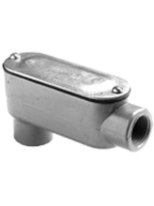 Bridgeport LB-41CG 1/2" Type-LB Conduit Body w/ Cover & Gasket, Aluminum Bridgeport LB-41CG 1/2" Type-LB Conduit Body w/ Cover & Gasket, Aluminum