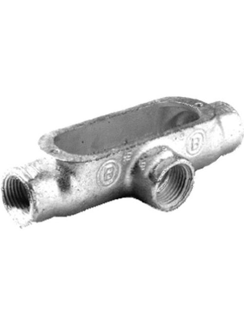 Bridgeport T-63 1" Type-T Rigid Conduit Body, Malleable Bridgeport T-63 1" Type-T Rigid Conduit Body, Malleable