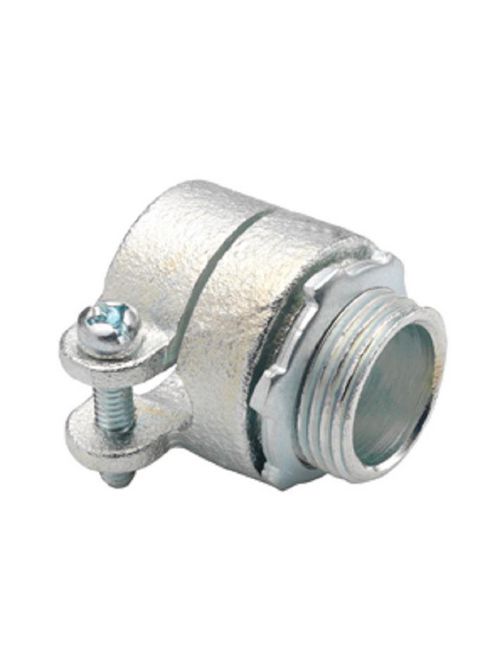 Bridgeport 412-I 1-1/4" Flexible Metal Conduit Squeeze Connector w/ Insulated Throat, Malleable Iron Bridgeport 412-I 1-1/4" Flexible Metal Conduit Squeeze Connector w/ Insulated Throat, Malleable Iron