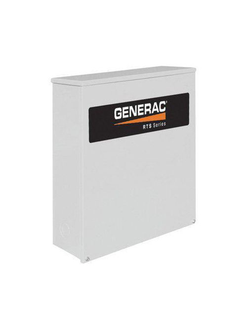 Product image for Generac RTSX200A3 200 Amp 120/240 Volt 1-Phase NEMA 3R Aluminum Transfer Smart Switch
