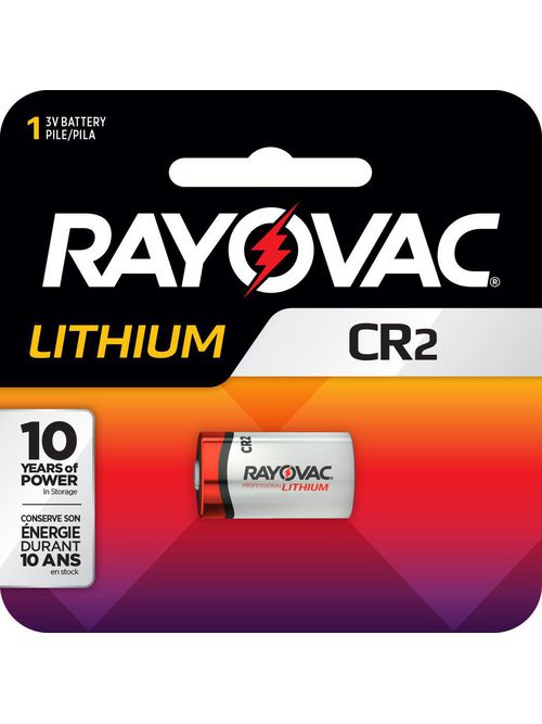 Product image for Rayovac RLCR2-1G CR2 Size 3 Volt Photo Lithium Battery Card