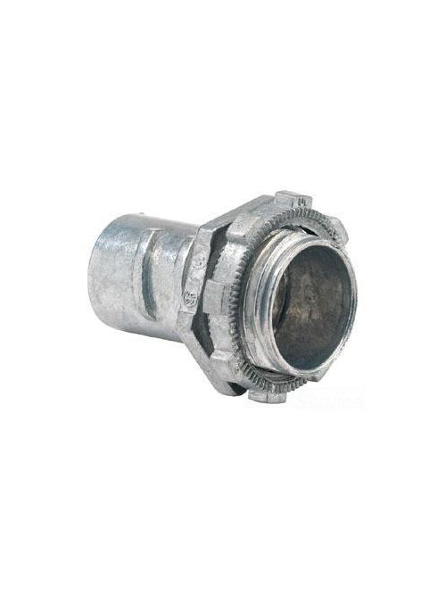 Bridgeport 522-DC2 1" Flexible Metal Conduit Screw-In Connector, Zinc Die Cast Bridgeport 522-DC2 1" Flexible Metal Conduit Screw-In Connector, Zinc Die Cast