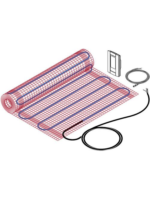 Product image for Pentair Thermal Mgmt. QUICKNET-025-1 120 Volt 2.5 Amp Floor Heating System Standard Kit with Thermostat