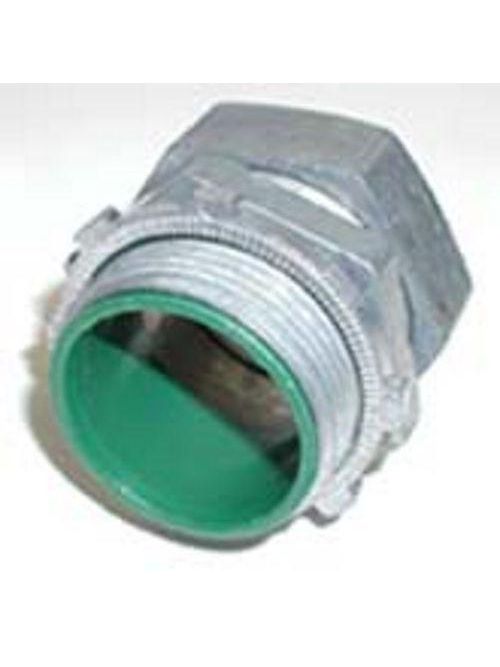 Bridgeport 254-DCI2 1-1/2" EMT Insulated Compression Connector, Die Cast Bridgeport 254-DCI2 1-1/2" EMT Insulated Compression Connector, Die Cast