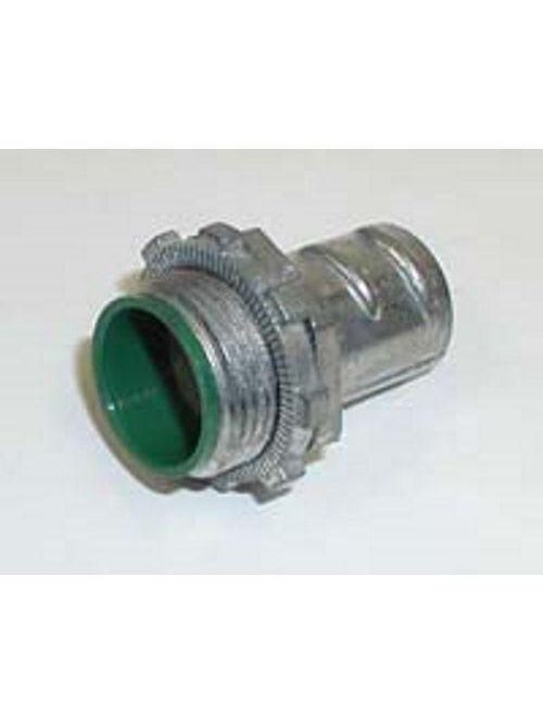 Bridgeport 520-DCI2 1/2" Flexible Metal Conduit Screw-In Connector w/Insulated Throat, Zinc Die Cast Bridgeport 520-DCI2 1/2" Flexible Metal Conduit Screw-In Connector w/Insulated Throat, Zinc Die Cast