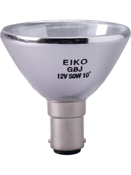 Product image for Eiko Mini Lamps GBJ 50 W 12 Volt SP10 ALR 56 mm DC Bayonet Base Light Bulb