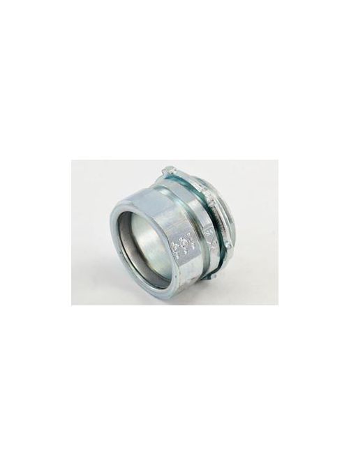 Bridgeport 252-USI 1" EMT Compression Connector with Insulated Throat, Steel (USA) Bridgeport 252-USI 1" EMT Compression Connector with Insulated Throat, Steel (USA)