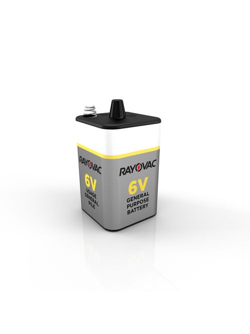 Product image for Rayovac 941C 6 Volt Spring Terminals Zinc Carbon/General Purpose Lantern Battery