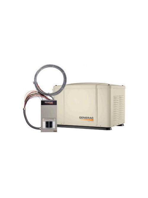 Product image for Generac 6519 PowerPact 7 kW 50 Amp 8 Circuit ATS Home Standby Generator System