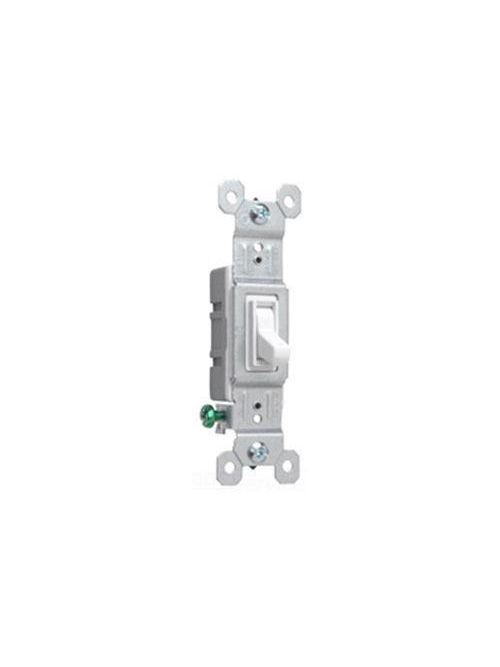 Product image for Pass & Seymour 660-NAWG NAFTA-Compliant Single Pole Switch, Grounded Terminals, 15A 120V - White
