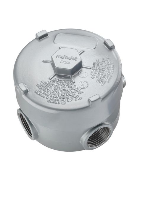 Thomas & Betts EXUN-2 3/4 Inch Die-Cast Aluminum Rigid Conduit Outlet Box Thomas & Betts EXUN-2 3/4 Inch Die-Cast Aluminum Rigid Conduit Outlet Box