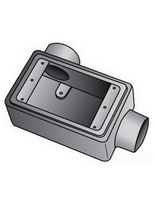 Product image for O-Z/Gedney FDL-1-75 Deep Cast Box, 1" Single Gang