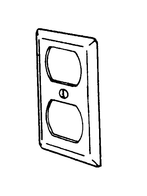 Product image for Appleton 180W 1-Gang Handy Box Cover, Duplex Receptacle, Steel (4-1/8" x 2-3/8")