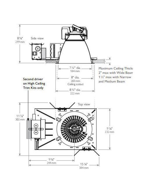 Product image for FOR SOBEY'S OBL7" NON-IC 2000 LUM 120V
