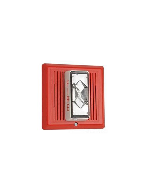 Product image for Edwards Signaling 2452THS-15/75-R 16 to 33 VDC 0.15 Amp 95 dB Red Temporal Horn/Strobe