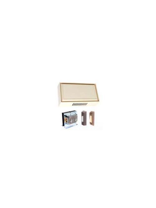 Product image for Edwards Signaling C212-W 16 VAC 0.625 Amp 10 VA 75 dB White 2-Entrance Chime Kit