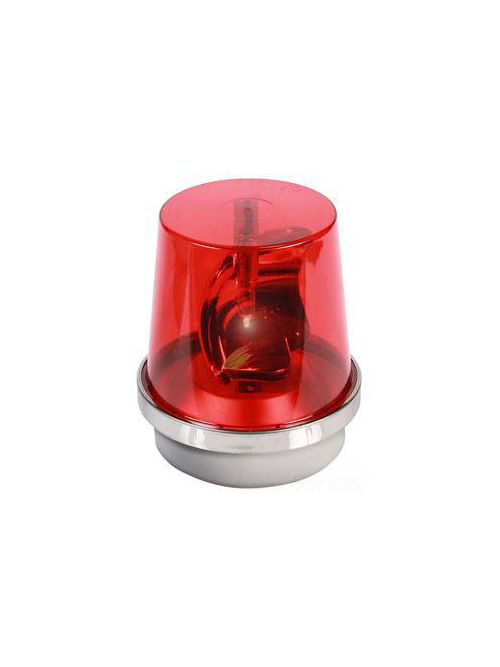 Product image for Edwards Signaling 53R-G1 24 VDC 1 Amp 75 RPM Red Cast Base Incandescent Rotating Beacon
