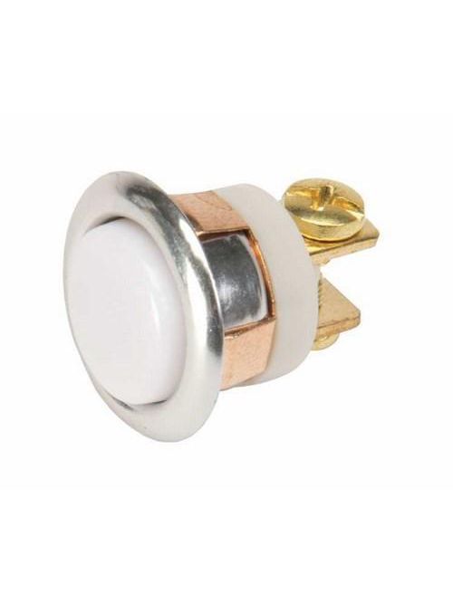 Product image for Edwards Signaling 620-B 8/24/48 Volt 2 Amp Momentary Brass/White Low Voltage Non-Illuminated Push Button